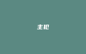 主犯_允道律所